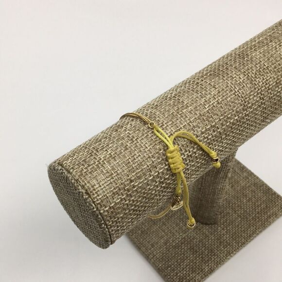 Stella & Dot Arrow Wishing Corded Gold Tone Adjustable Bracelet - Picture 15 of 16